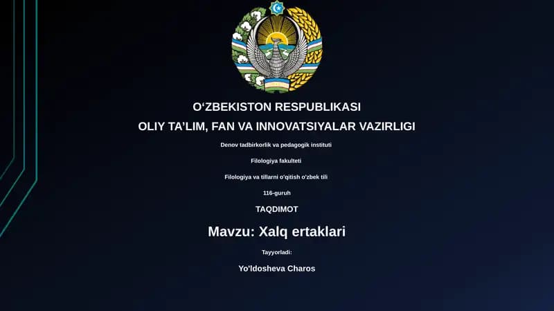 Xalq ertaklari