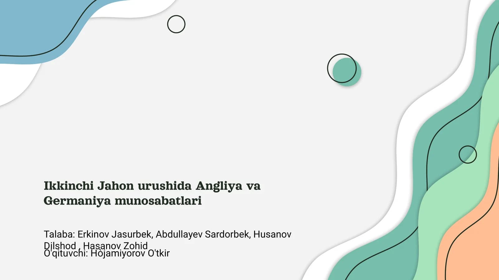 Ikkinchi Jahon urushida Angliya va Germaniya munosabatlari