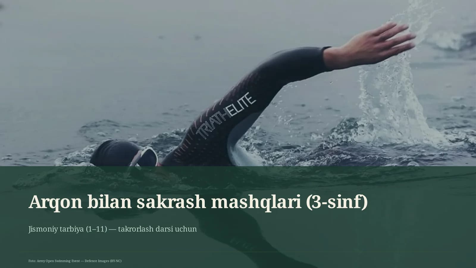 Arqon bilan sakrash mashqlari (3-sinf)