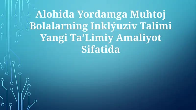Inklýuziv Talim