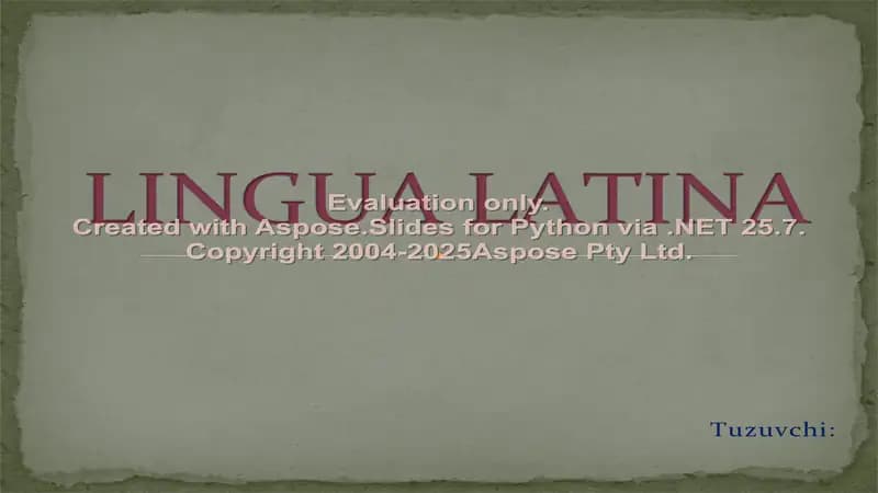 Lingua Latina