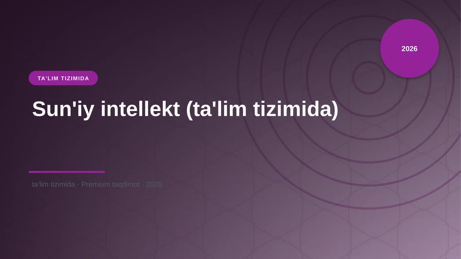Sun'iy intellekt (ta'lim tizimida)