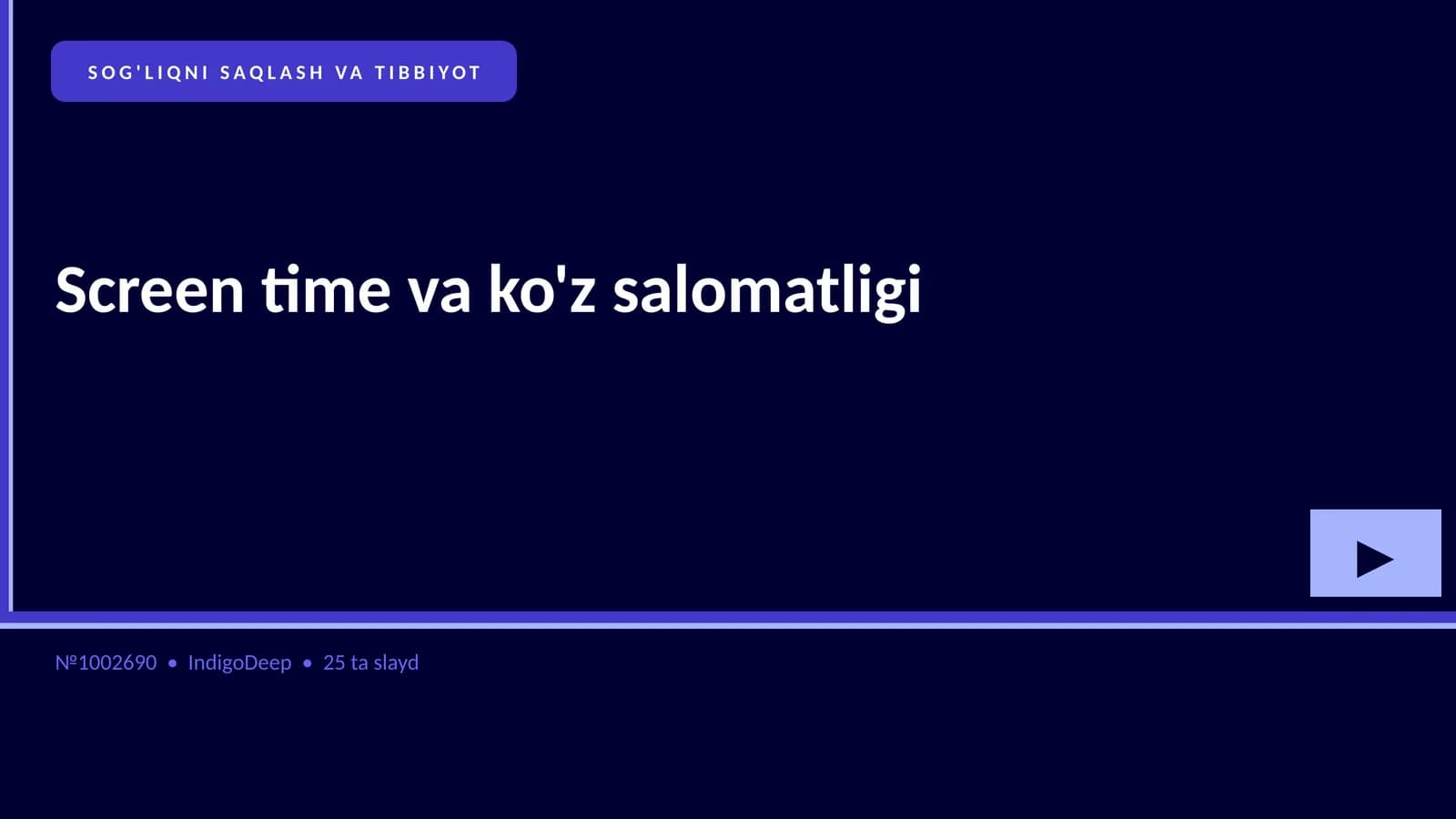 Screen time va ko'z salomatligi