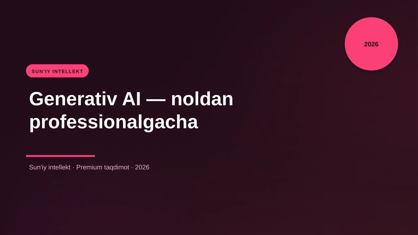 Generativ AI — noldan professionalgacha