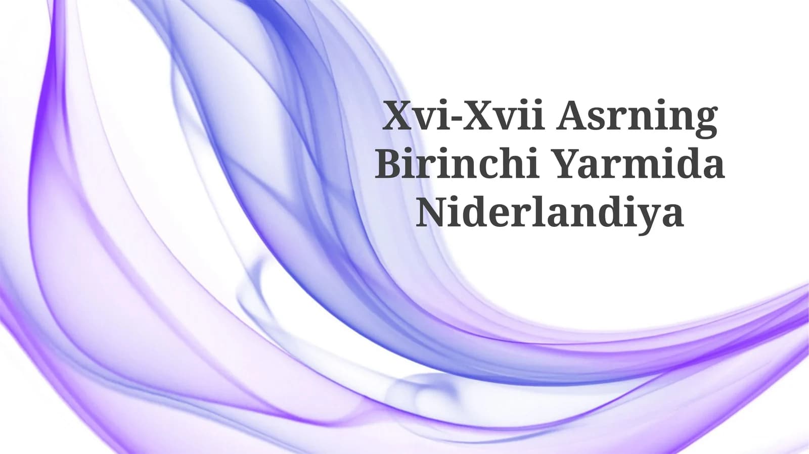 Niderlandiya Tarixi