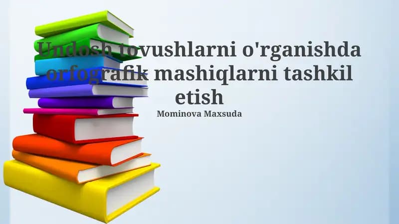 Orfografik mashqlar