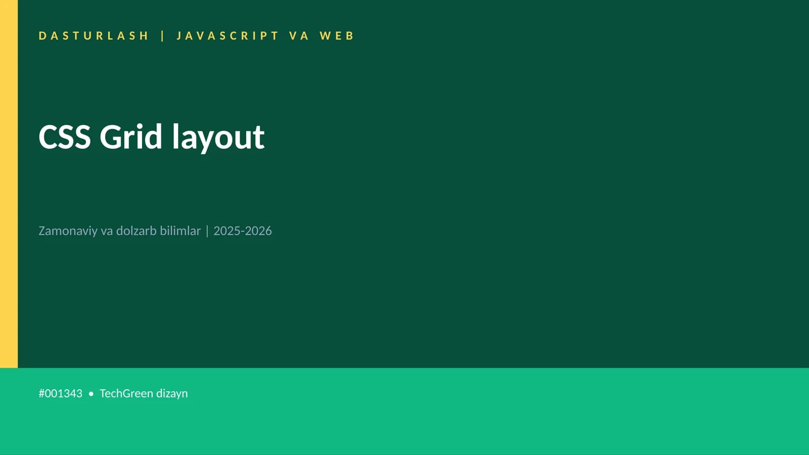 CSS Grid layout