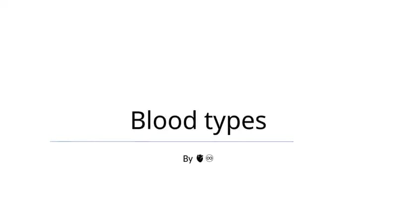 Blood types