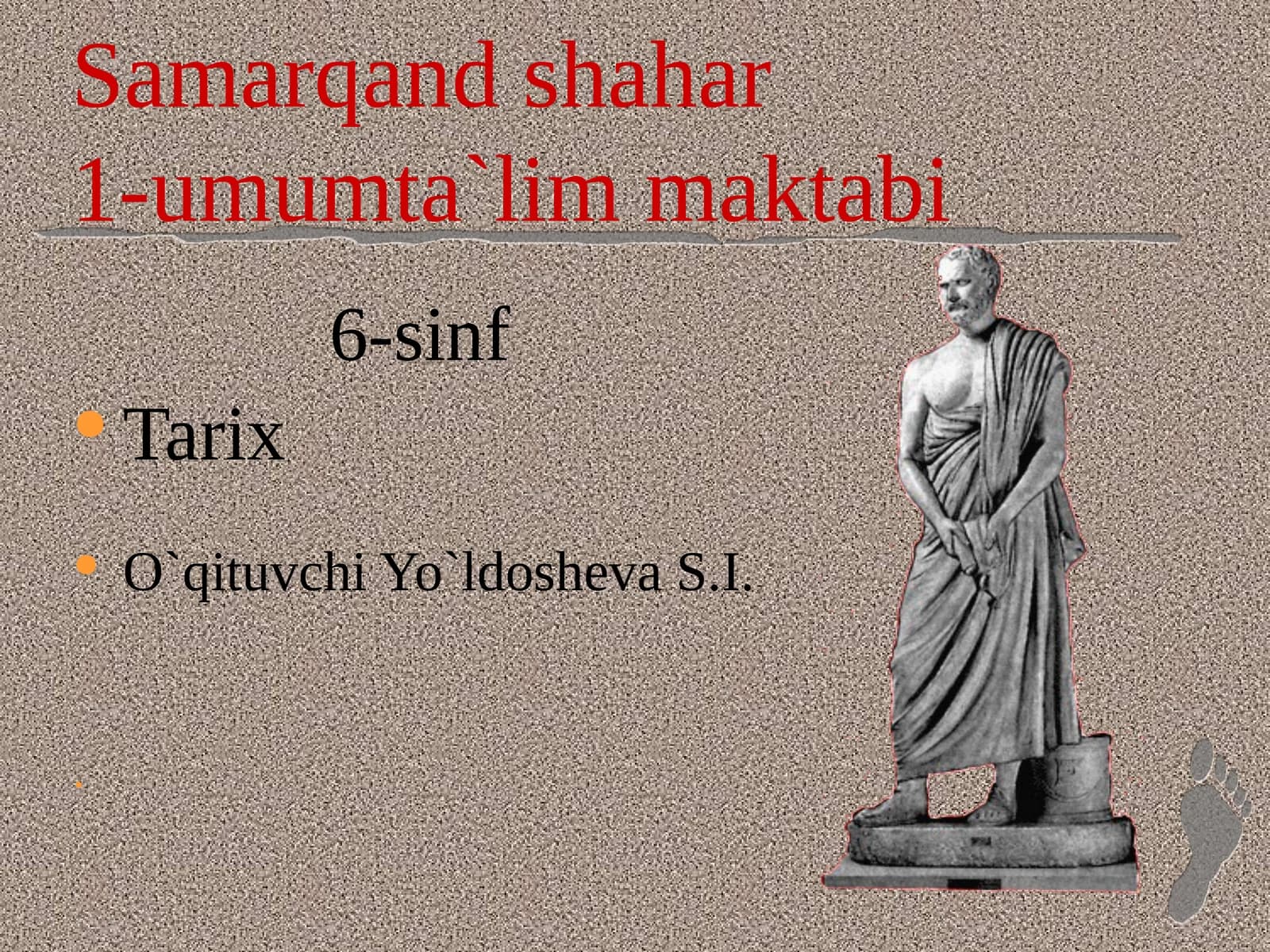 Samarqand shahar1-umumta`lim maktabi