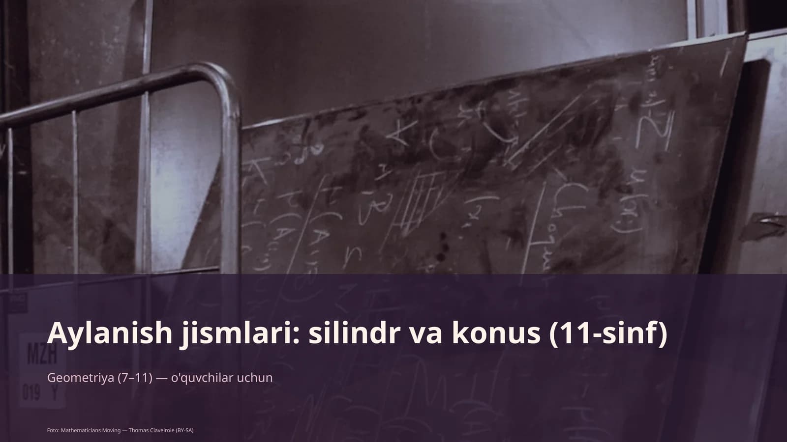 Aylanish jismlari: silindr va konus (11-sinf)
