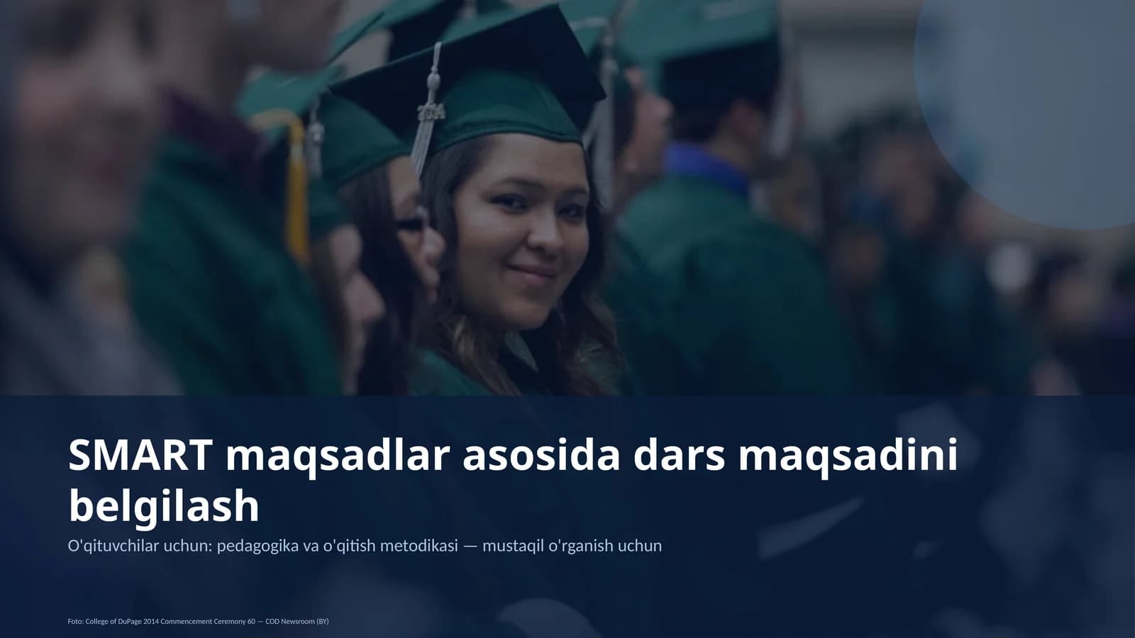 SMART maqsadlar asosida dars maqsadini belgilash