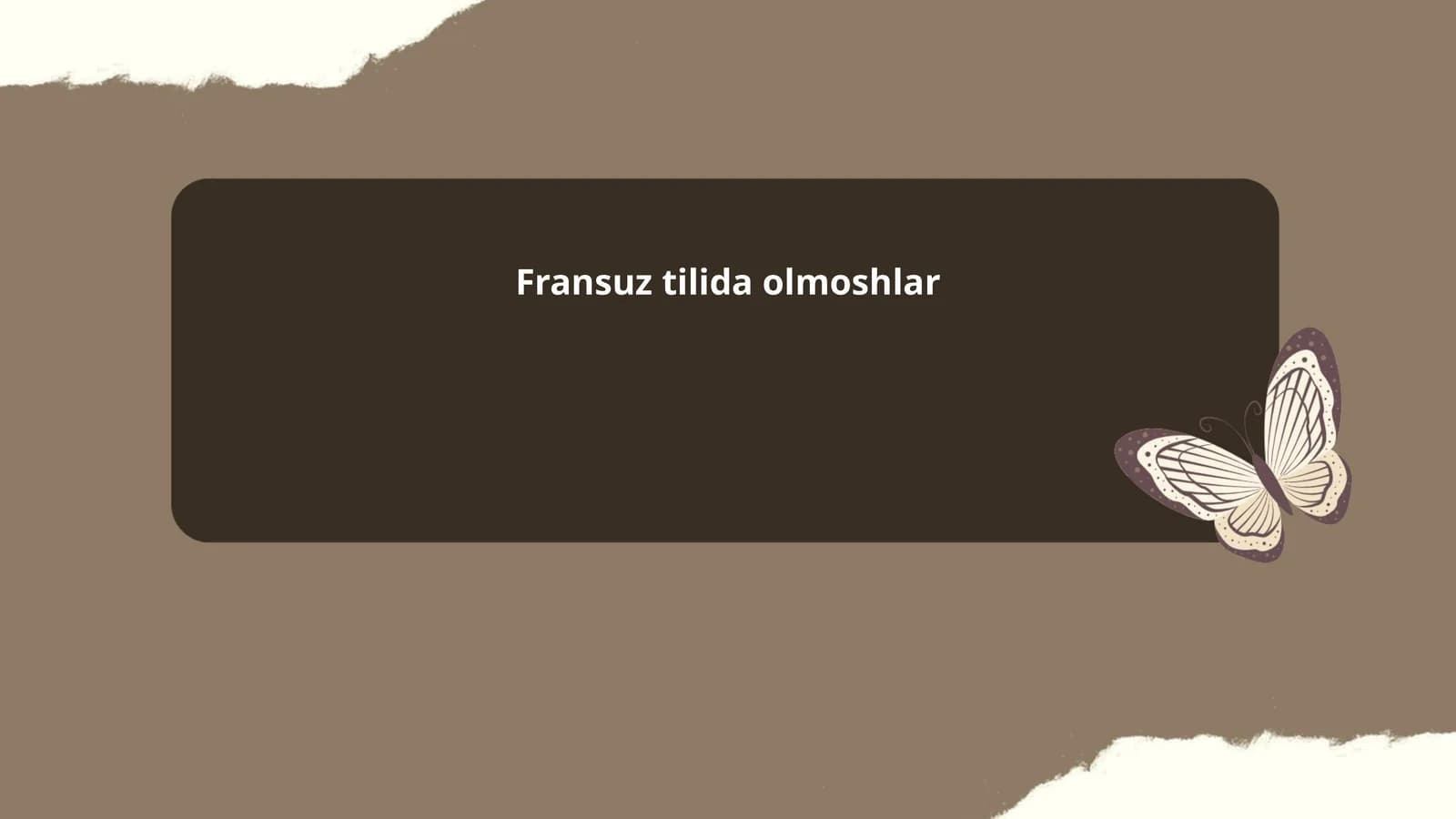 Fransuz tilida olmoshlar