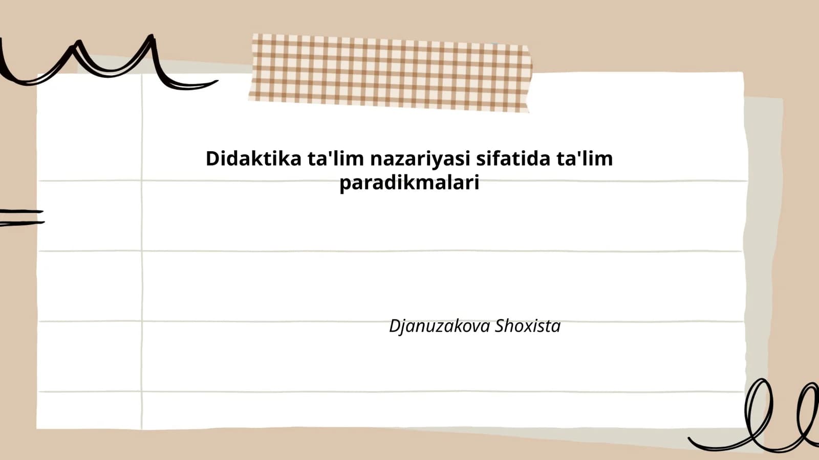 Ta'lim paradikmalari