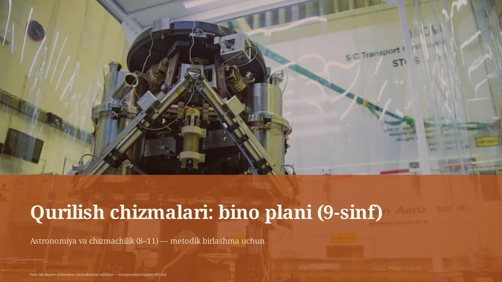 Qurilish chizmalari: bino plani (9-sinf)