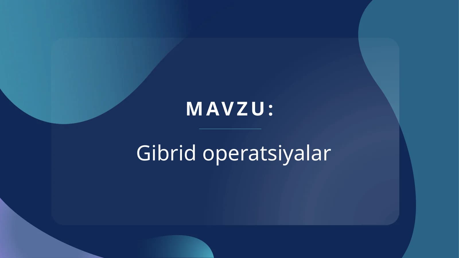 Gibrid operatsiyalar