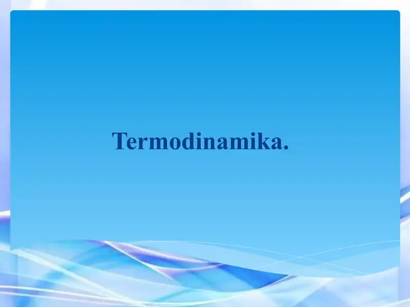 Termodinamika