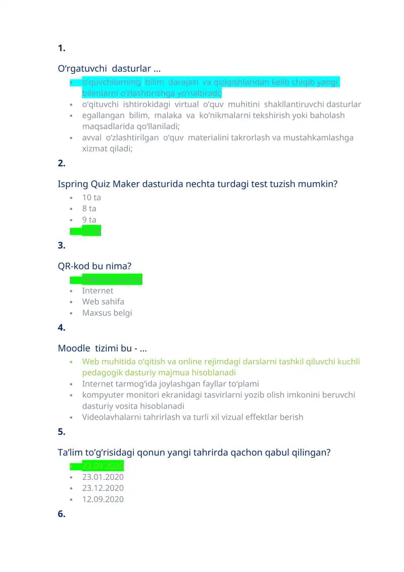 Moodle tizimi