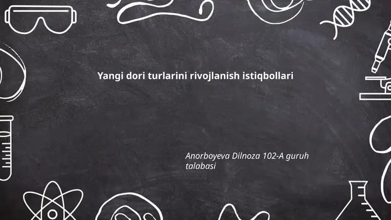 Sun'iy intellekt va mashina o'rganish bilan yangi dori kashfiyoti