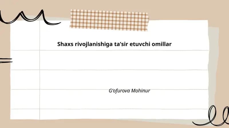 Oila va oilaviy muhit