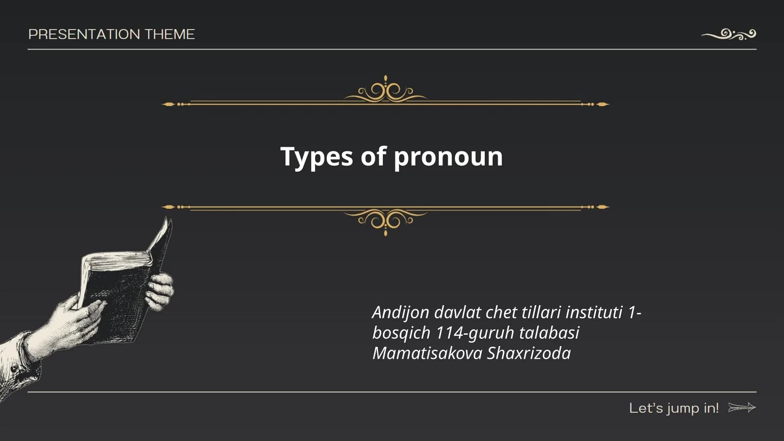 Types of Pronoun