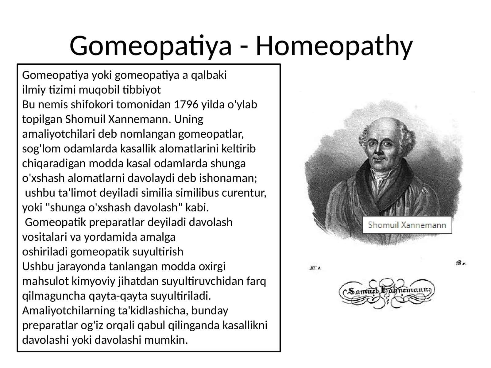 Gomeopatiya -Homeopathy