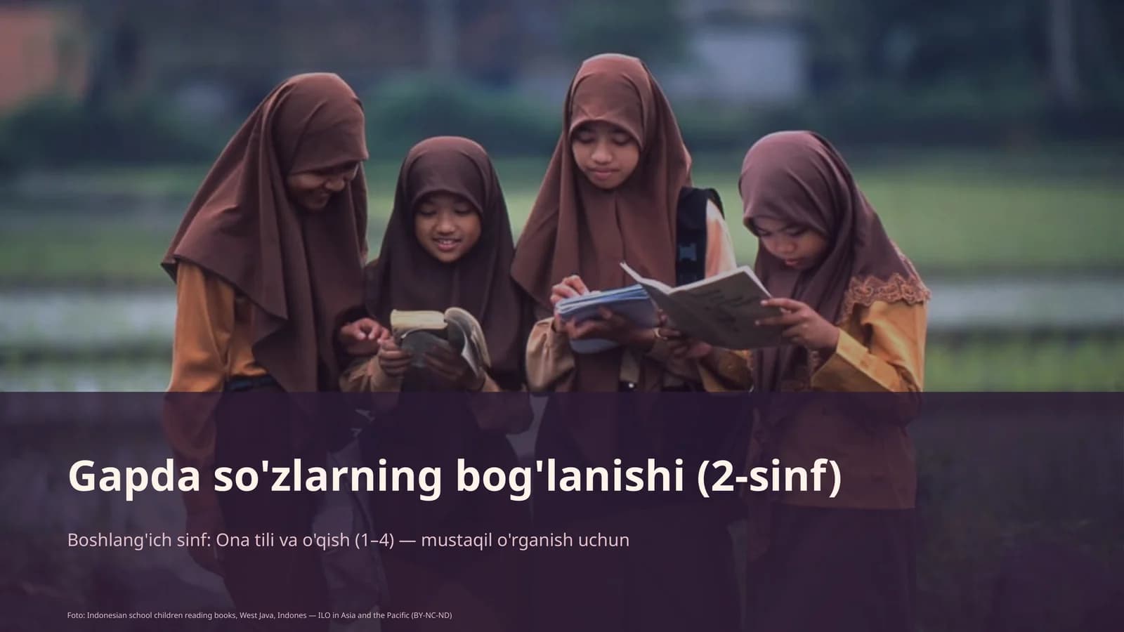 Gapda so'zlarning bog'lanishi (2-sinf)