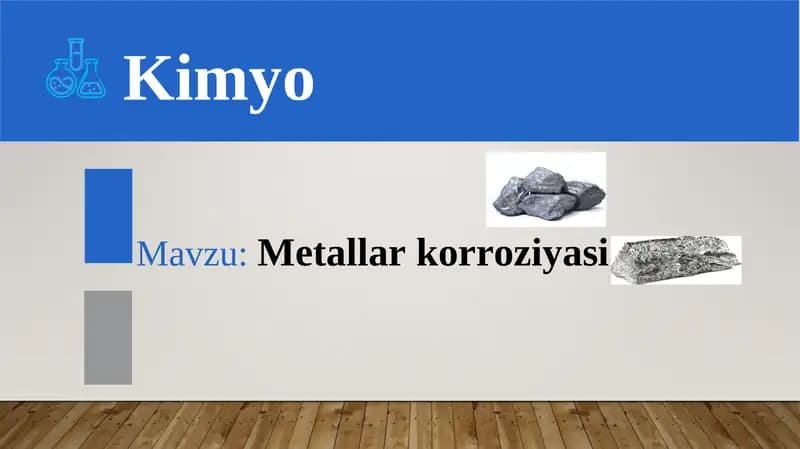 Metallar korroziyasi