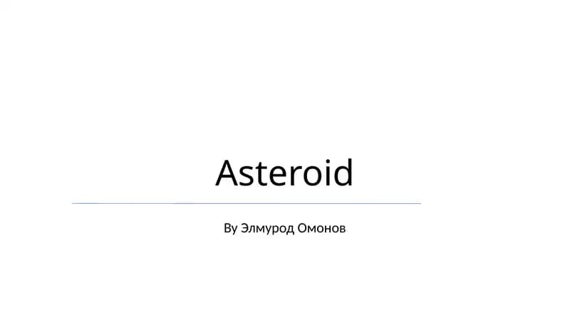 Asteroid