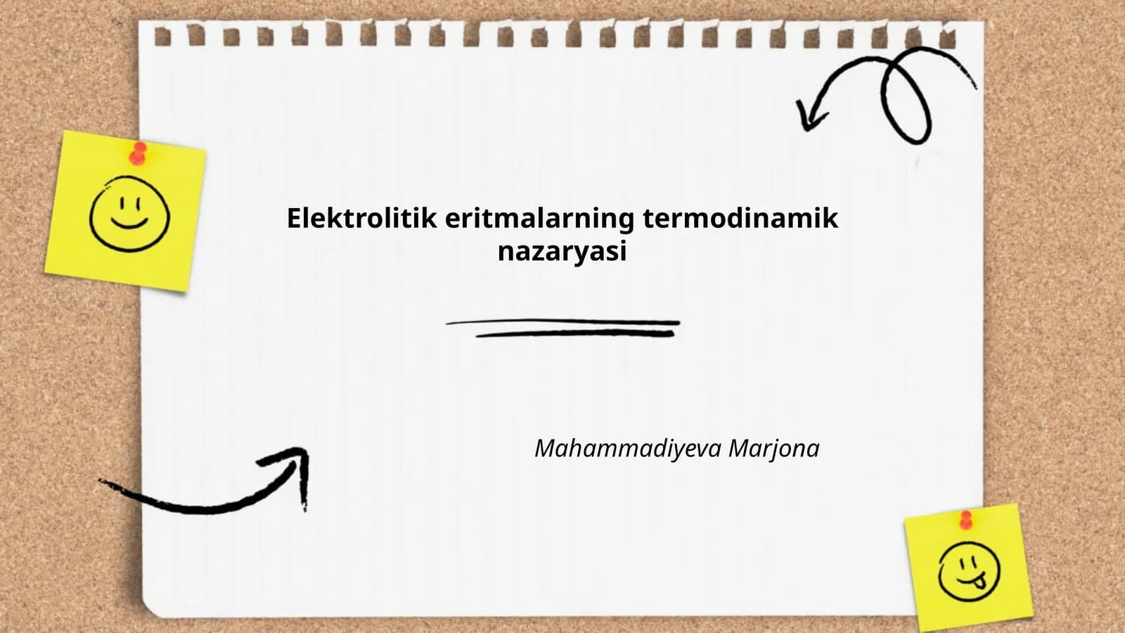 Elektrolitik eritmalarning termodinamik nazaryasi