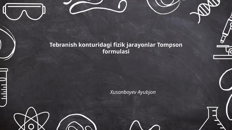 Tompson formulasi