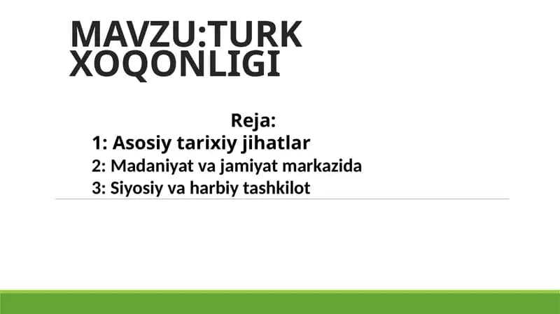 TURK XOQONLIGI