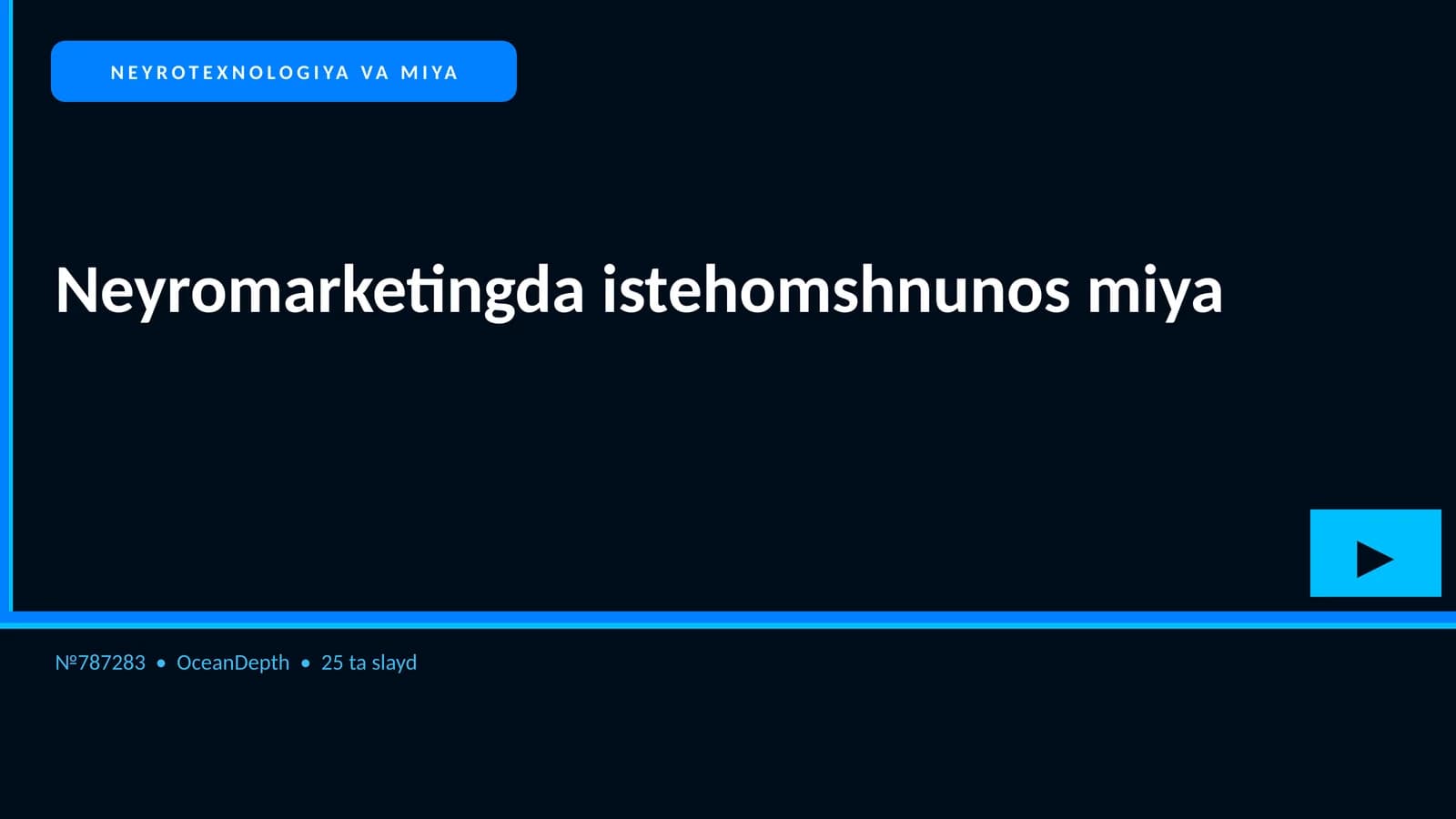 NEYROTEXNOLOGIYA VA MIYA