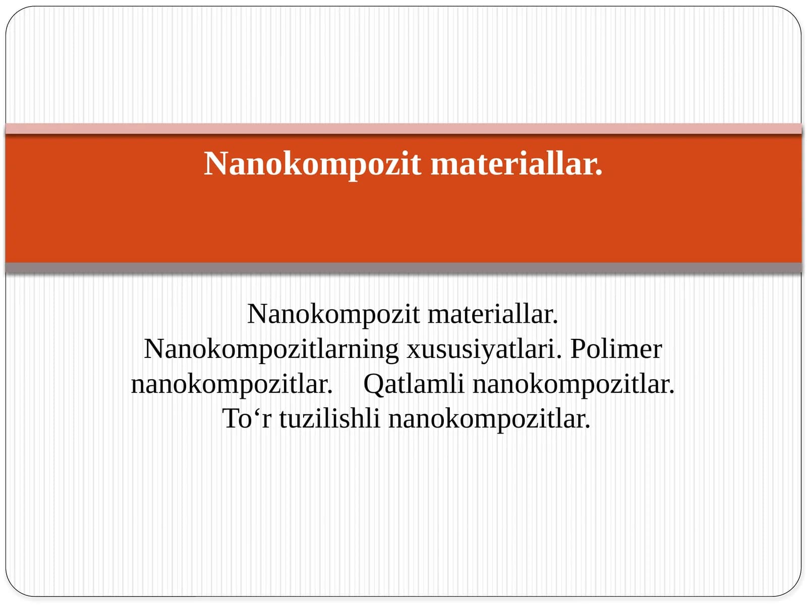 Nanokompozit materiallar