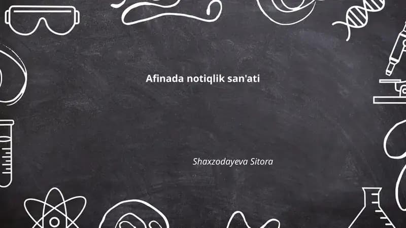 Afinada notiqlik san'ati