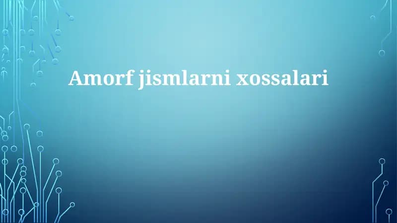 Amorf moddalar