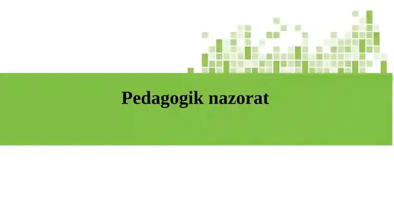 Pedagogik nazorat