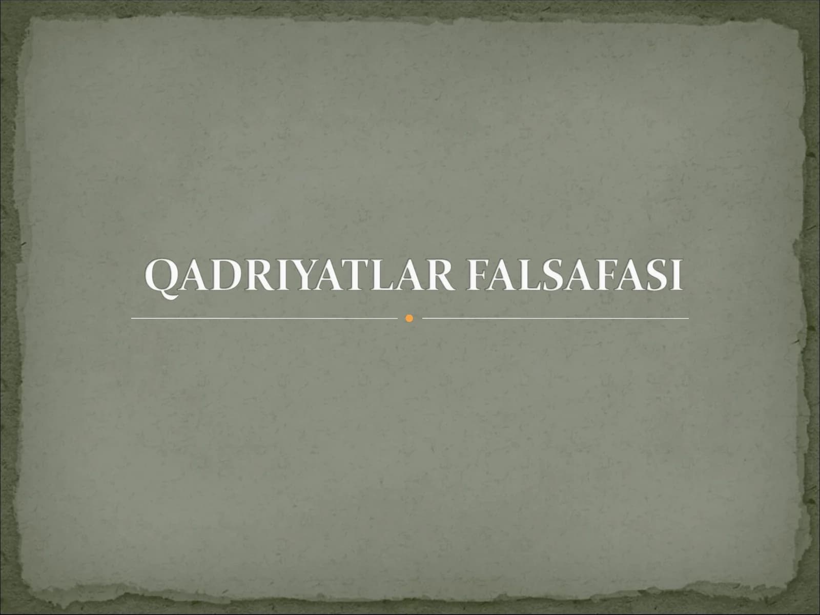Qadriyatlar