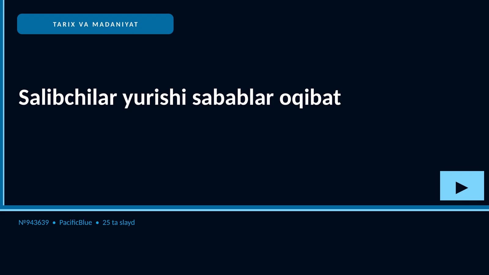 Salibchilar yurishi sabablar oqibat