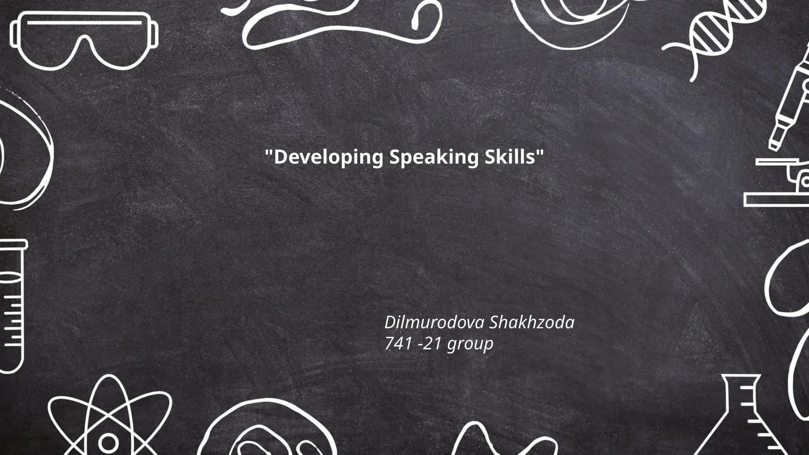 Developing Speaking Skills