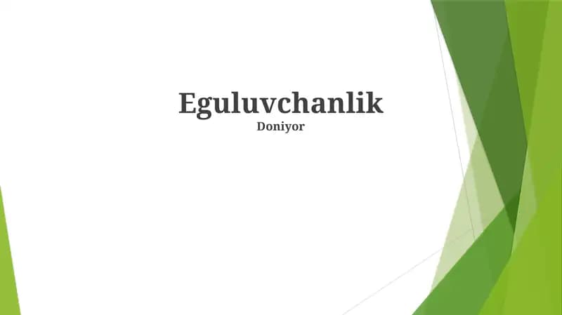 Eguluvchanlik