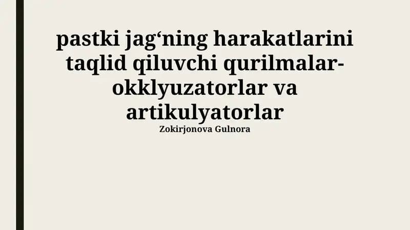 Artikulyatorlar