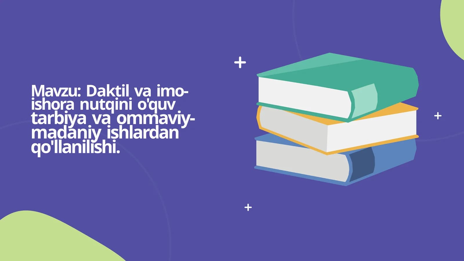Daktil va imo-ishora nutqi
