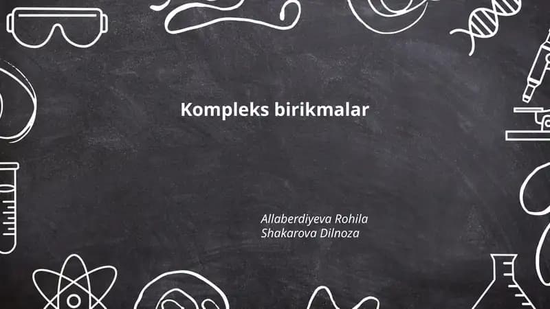 Kompleks birikmalar