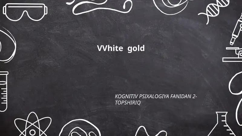 VVhite gold