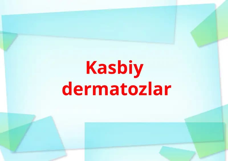 Dermatozlar