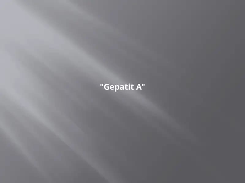 Gepatit A