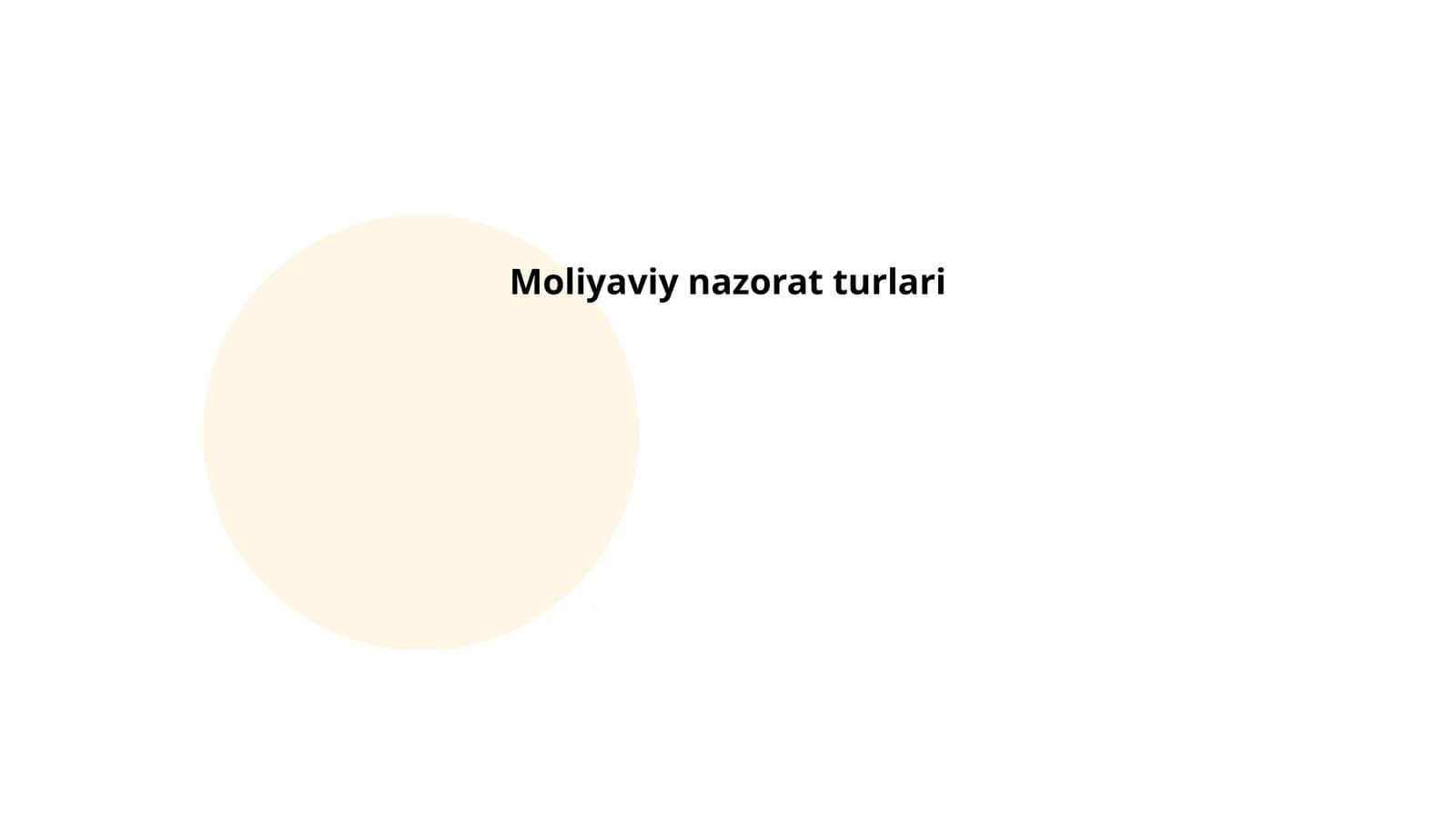 Moliyaviy nazorat turlari