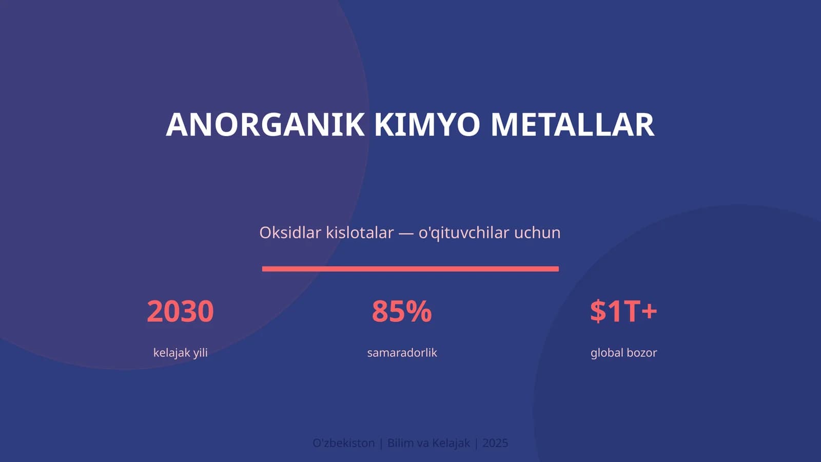 ANORGANIK KIMYO METALLAR