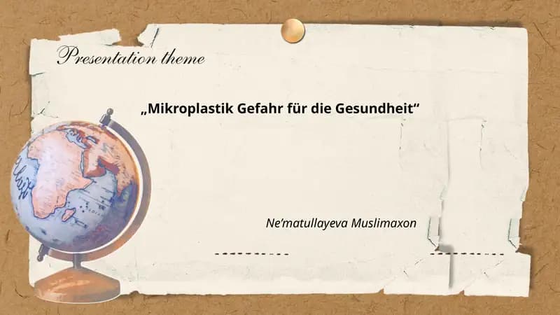 Mikroplastik Gefahr für die Gesundheit