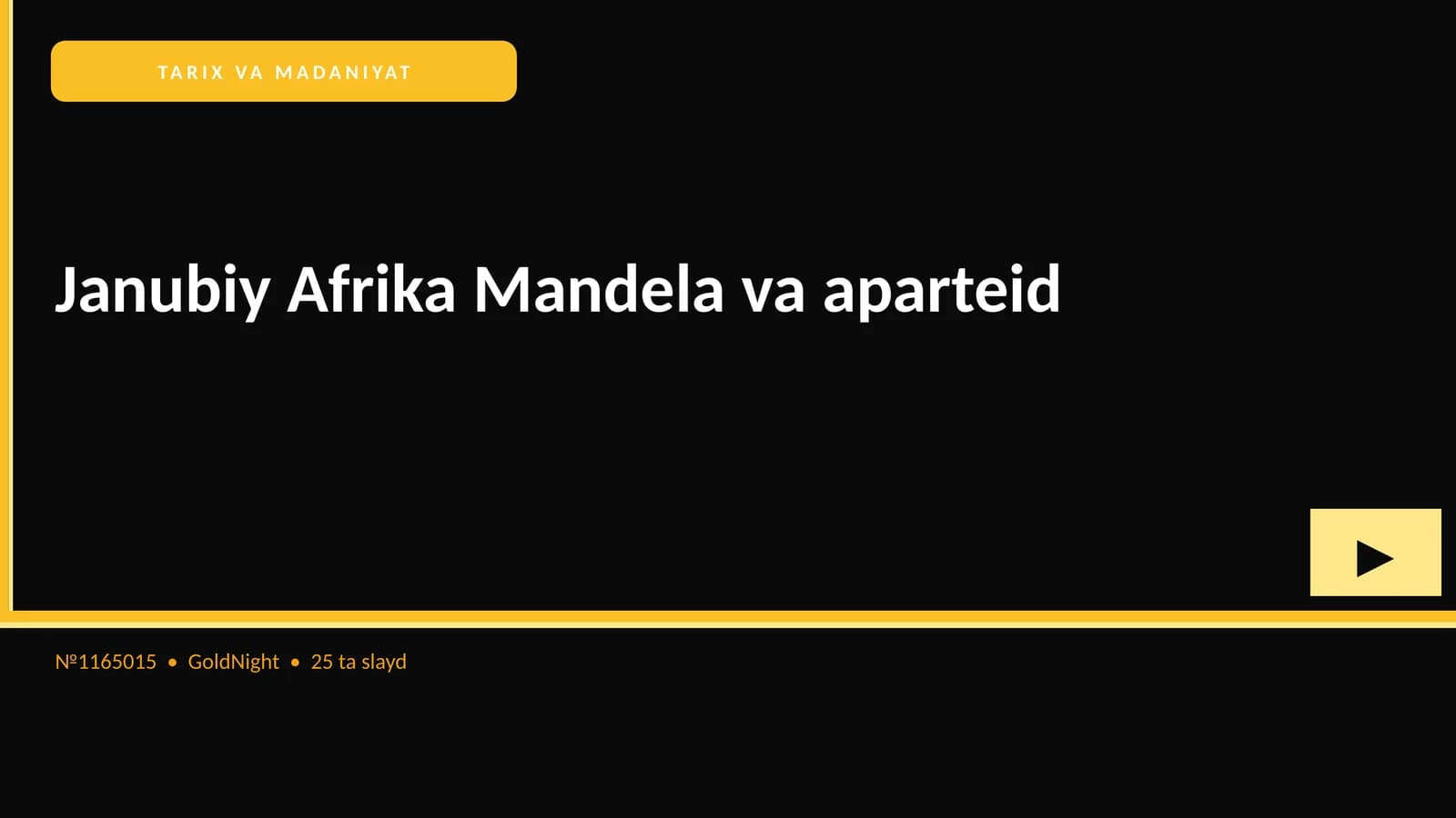 Janubiy Afrika Mandela va aparteid